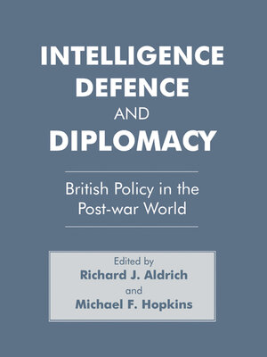 cover image of Intelligence, Defence and Diplomacy